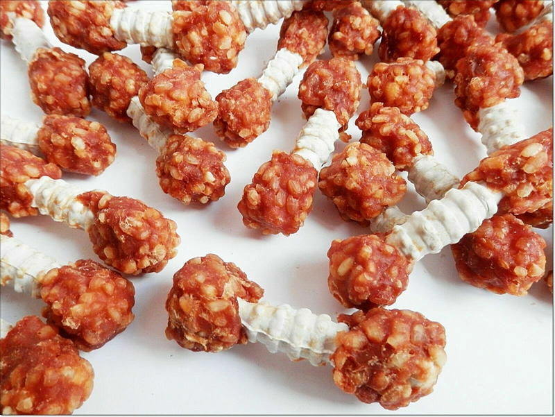 Chicken & Rice Dumbbells Crunchy Premium Chewy Dog Treats, Dog Chews Snacks